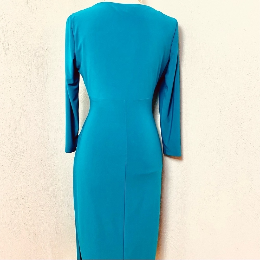 Lauren Ralph Lauren GREEN Dress.  Sz 8. - Picture 3 of 12